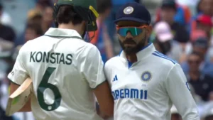 Virat Kohli Fined for On-Field Clash with Debutant Sam Konstas